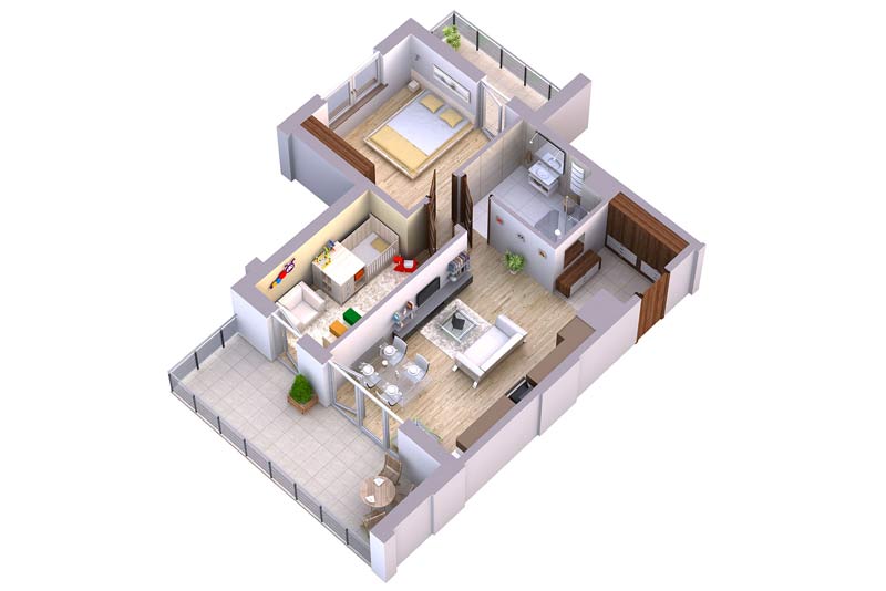 Rzuty mieszkań 3D – narzędzie dla developerów